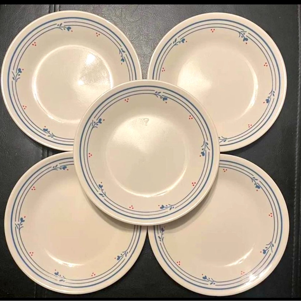 5 Corelle Country Violets 6.75" Bread Plates